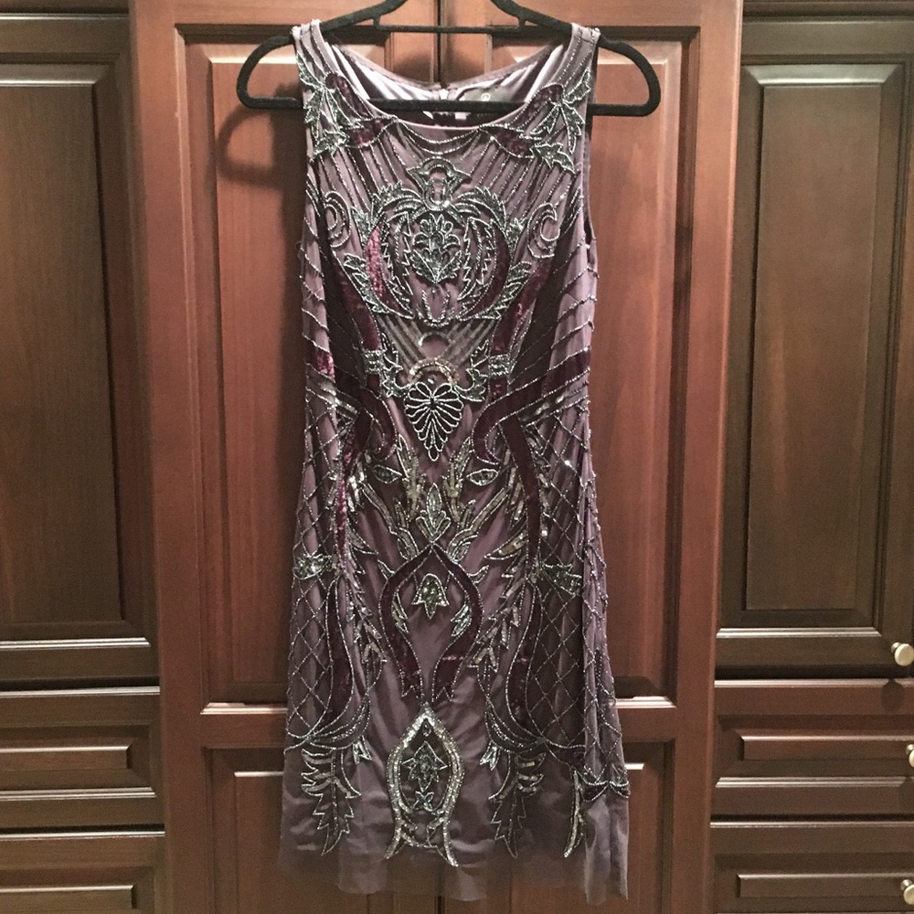 Adrianna Papell Embellished Cocktail Dress